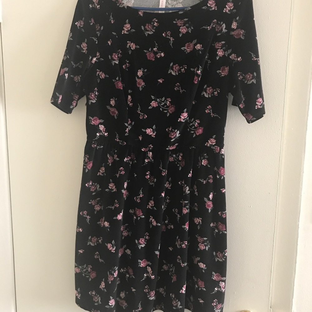 Target floral velvet dress